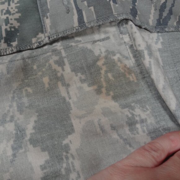 US AIR FORCE CAMOFLAGE UNIFORM WOMENS 6R JACKET CAMO TACTICAL FATIGUES L250 NAME - Picture 6 of 7